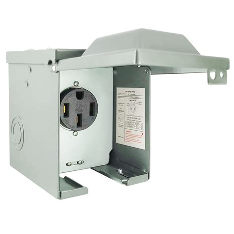 50 amp rv electrical box|50 amp weatherproof outlet box.